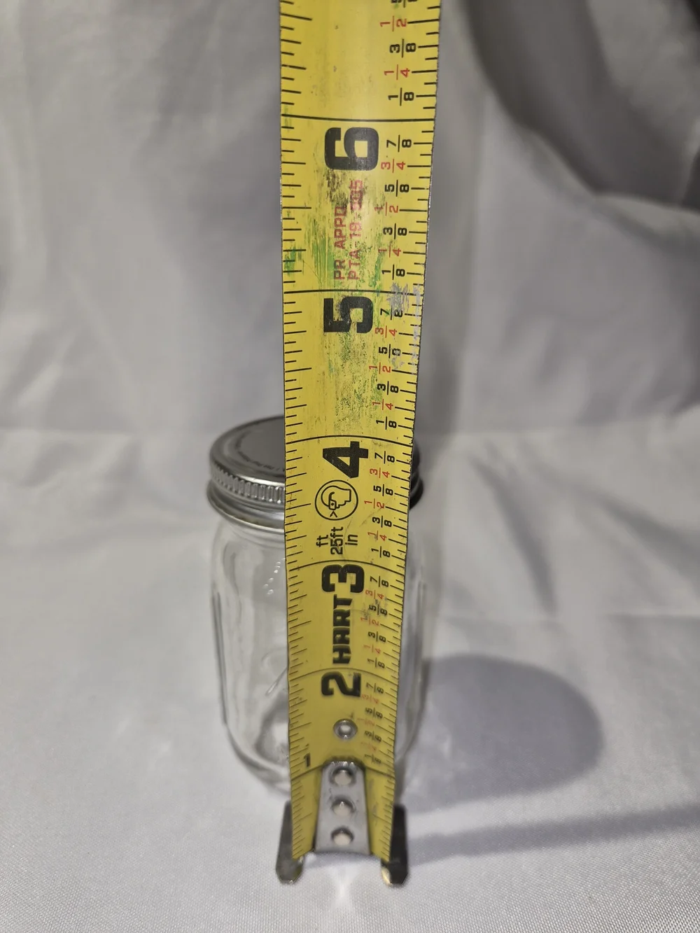 Mini Clear Glass Mason Jar with Silver Lid - Classic Home Storage